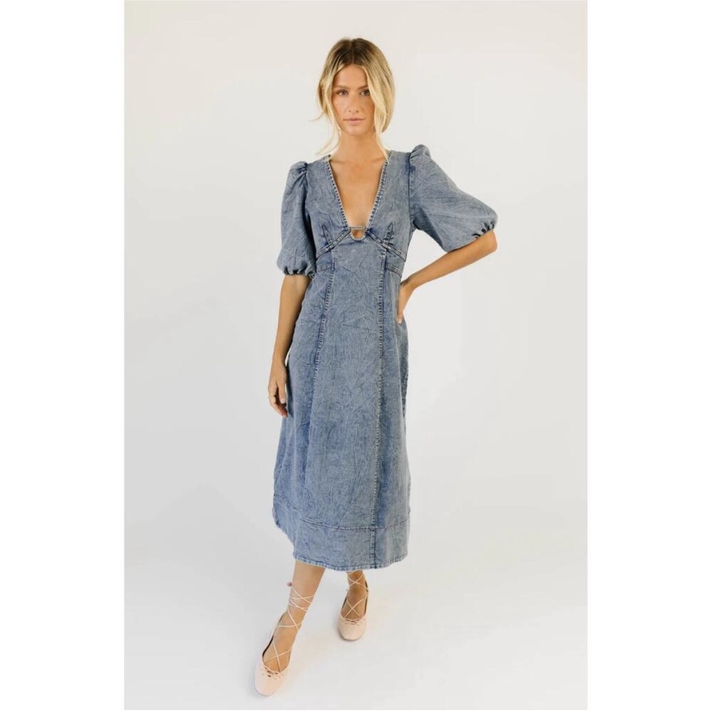 Hello Molly | Denim Midi Dress